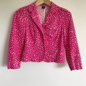 GAP Pink Dot Blazer